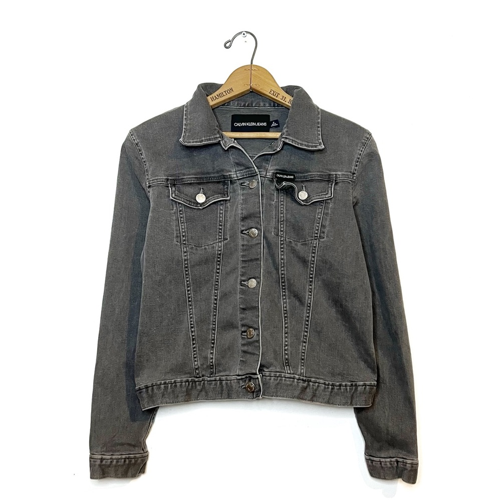 Calvin Klein | Grey Crop Denim Jacket